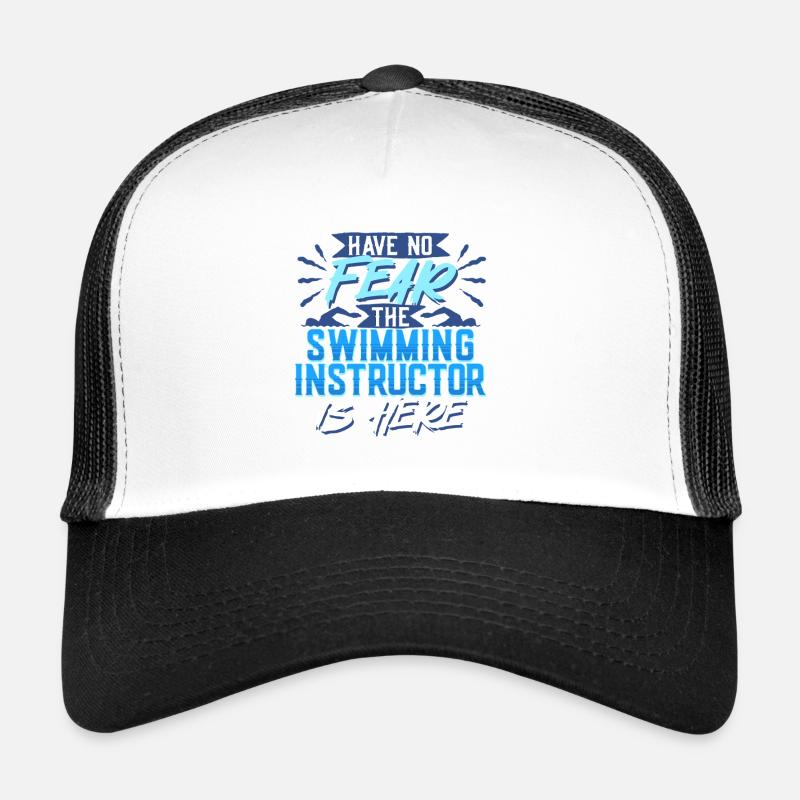 Schwimmlehrer The Swimming Instructor Is Here Trucker Cap