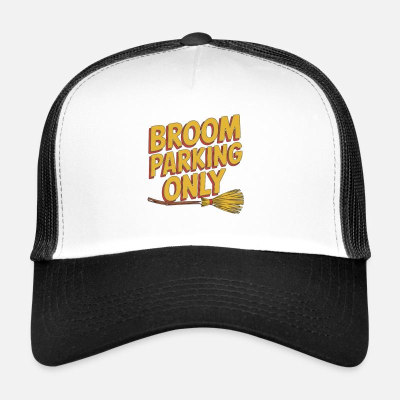 Witchcraft Broom Parking Only Tarot Reading Trucker Cap