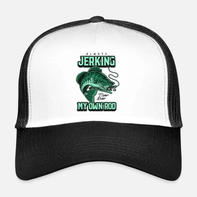 Toujours en train de branler ma canne en train de pêcher bizarrement Casquette trucker 