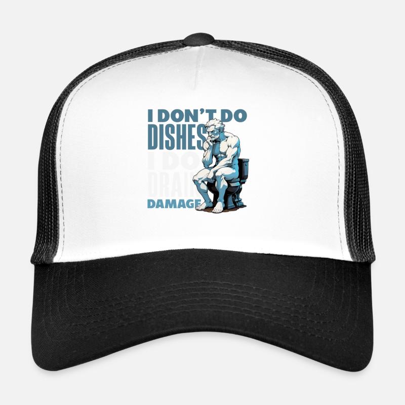 Maître du bouchon des toilettes Drôle Casquette trucker 