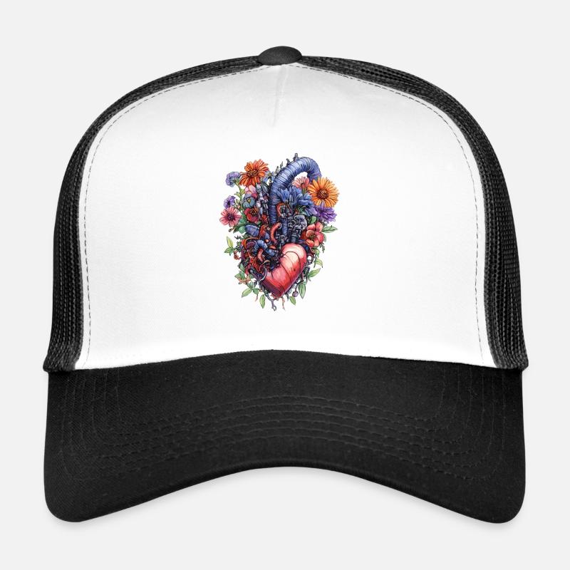 Floral Herz Steampunk Trucker Cap