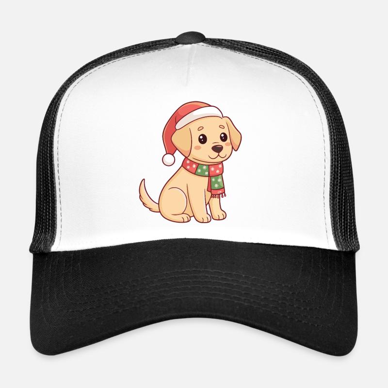 Chiot Noël Scintillant Casquette trucker 