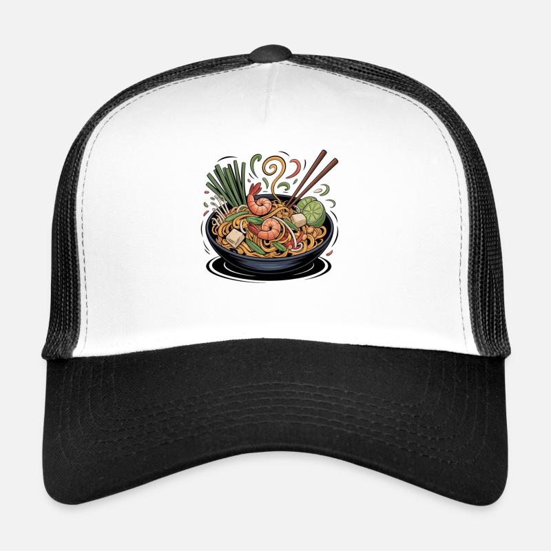 Ramen de printemps avec crevettes et citron vert Casquette trucker 