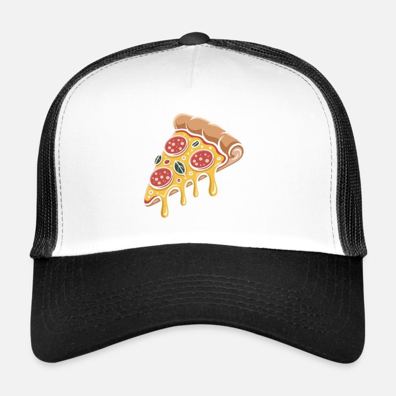 Cartoon Pizza Handslice Trucker Cap