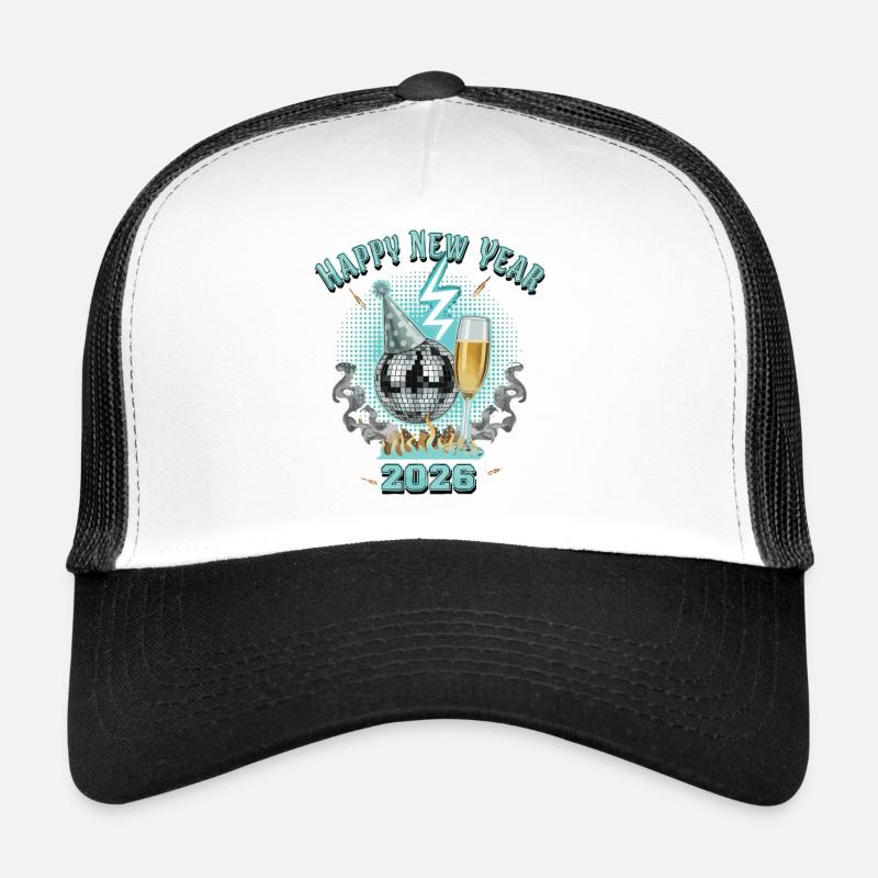 Fête feux d’artifice de célébration du Bon Nouvel An 2026 Casquette trucker 