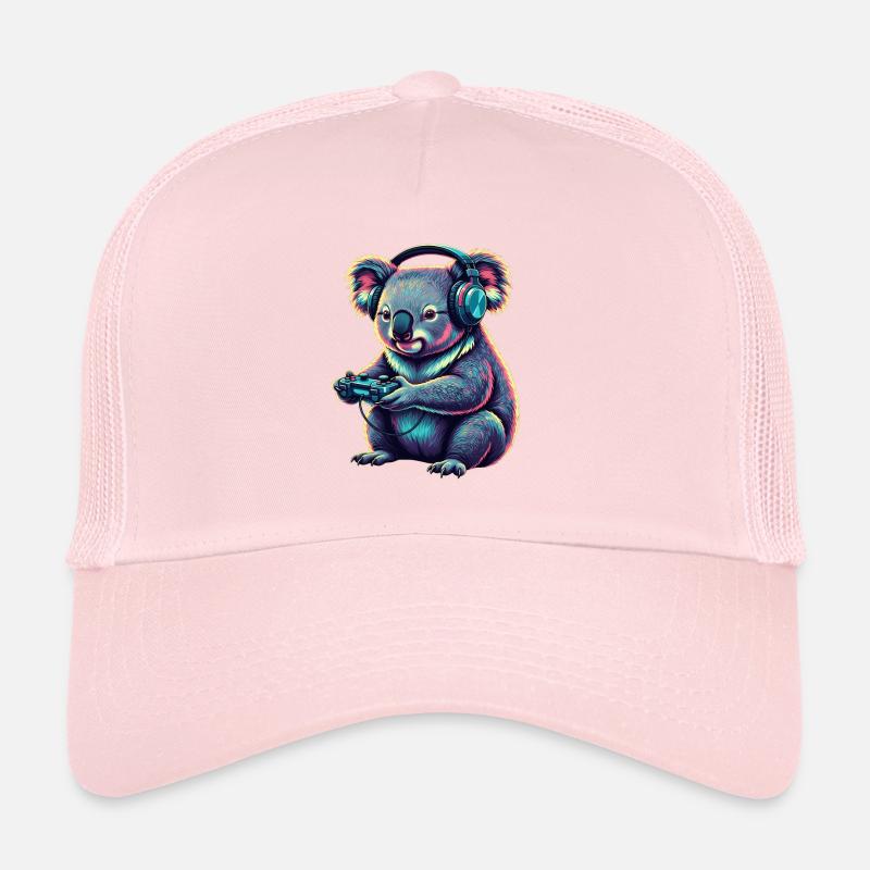 Koala Gaming Tier Videospiele Lustiger Koala Trucker Cap