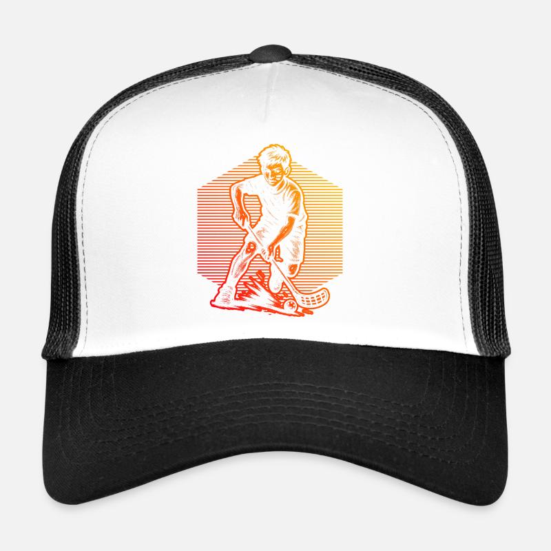 Minimalist floorball motif Trucker Cap