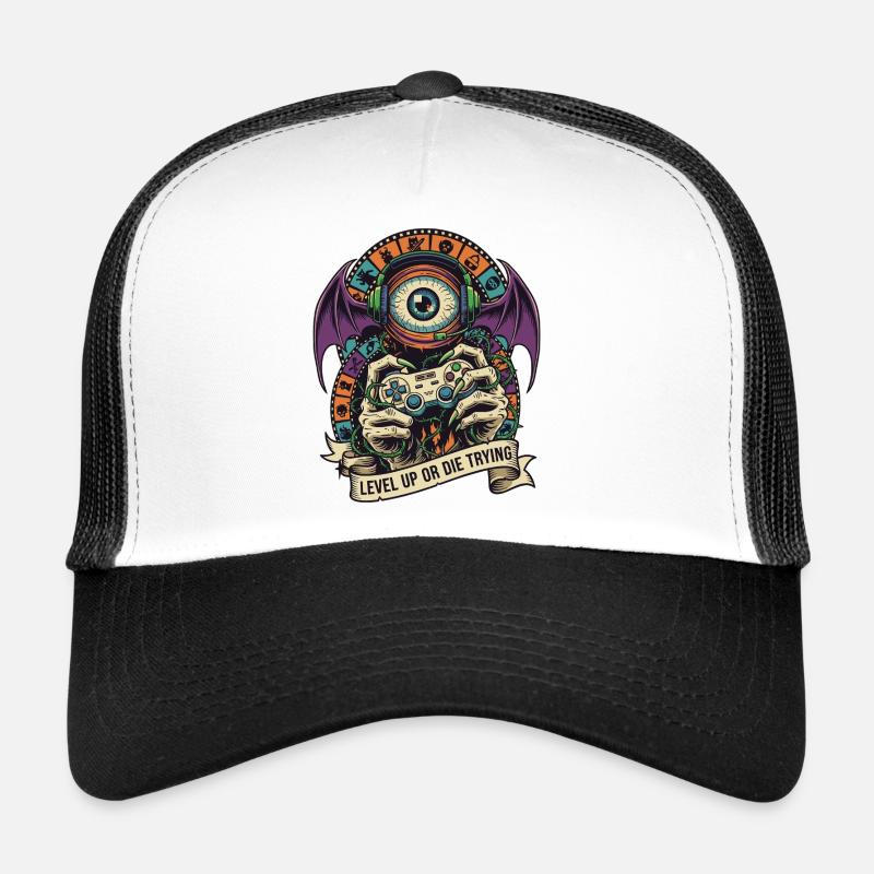 Level Up Augenmonster Controller Trucker Cap