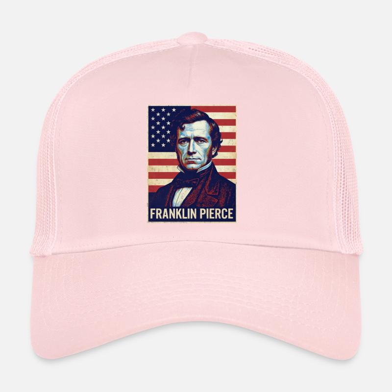 Affiche vintage de Franklin Pierce Casquette trucker 