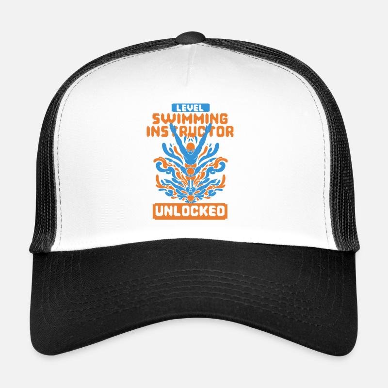 Instructeur de natation niveau Schwimmlehrer débloqué Casquette trucker 