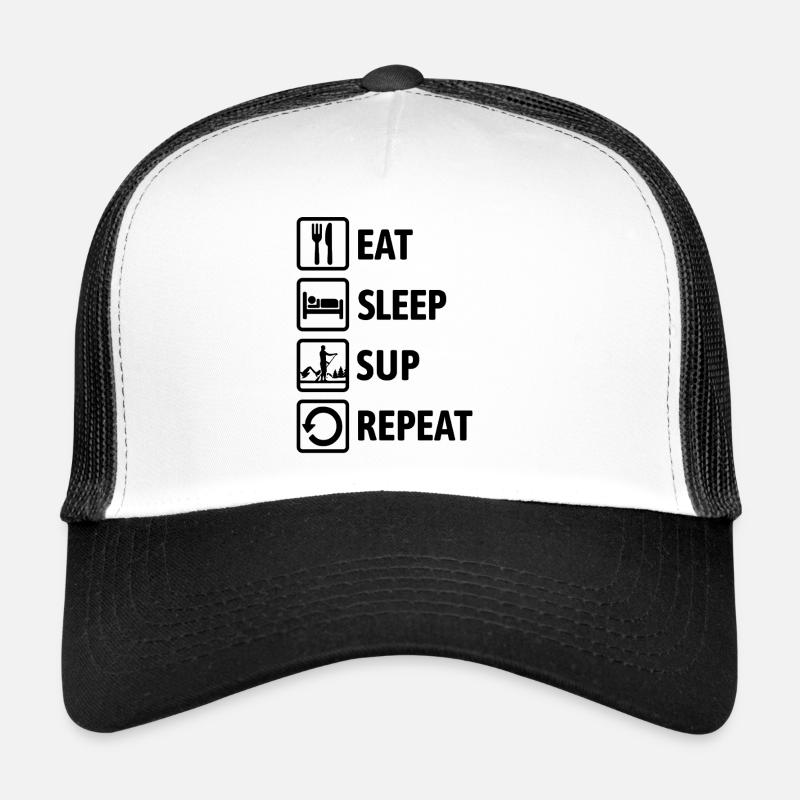 Mange, Dors, SUP, Répétez - Standup Paddling Casquette trucker 