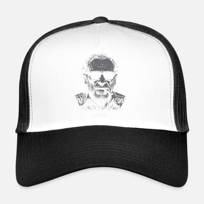 Citation du portrait de Bukowski sur les introvertis Casquette trucker 