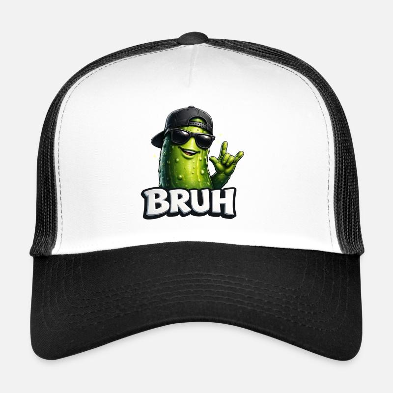Gurken-Meme BRUH mit Sonnenbrille Trucker Cap