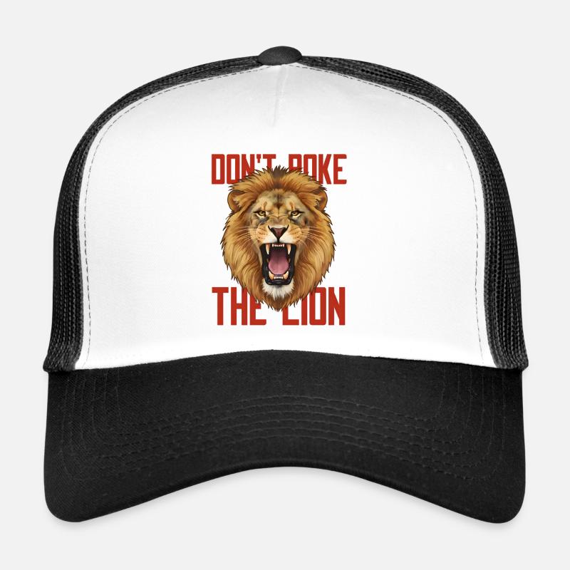 Don't Poke The Lion - Brüllender Löwe Design Trucker Cap