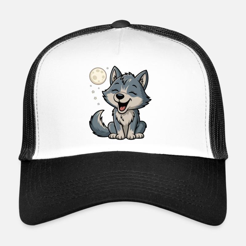 Mondlicht Wolfchen Kuschel Trucker Cap