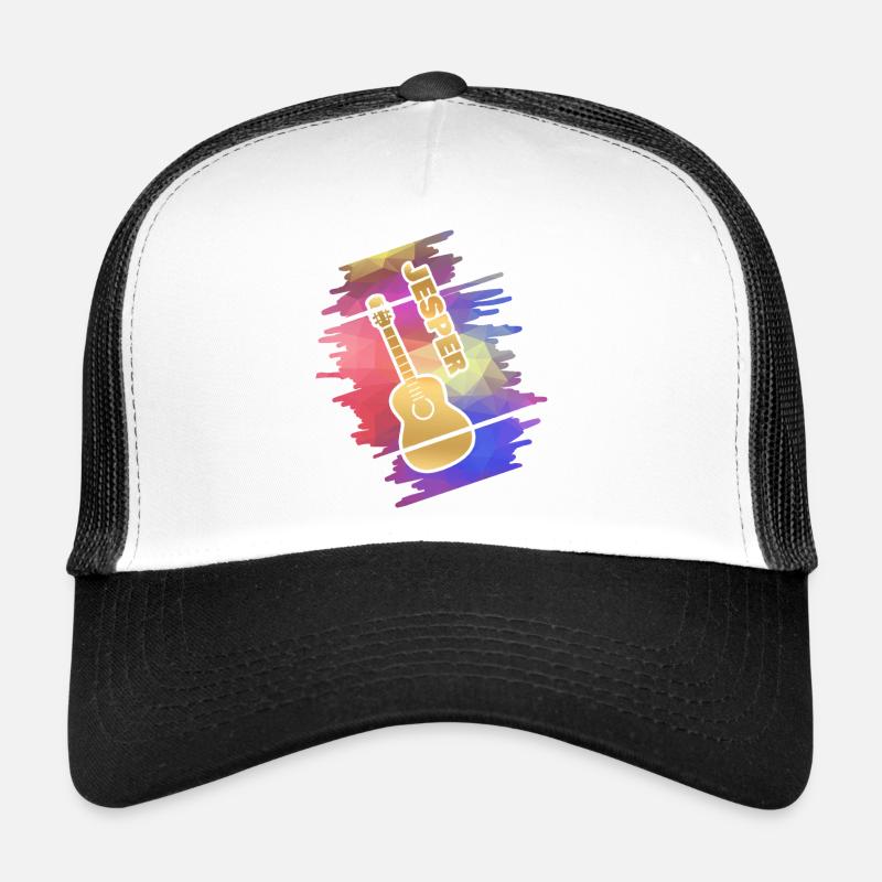 Guitar Jesper - Trucker Cap - Weiß/Schwarz