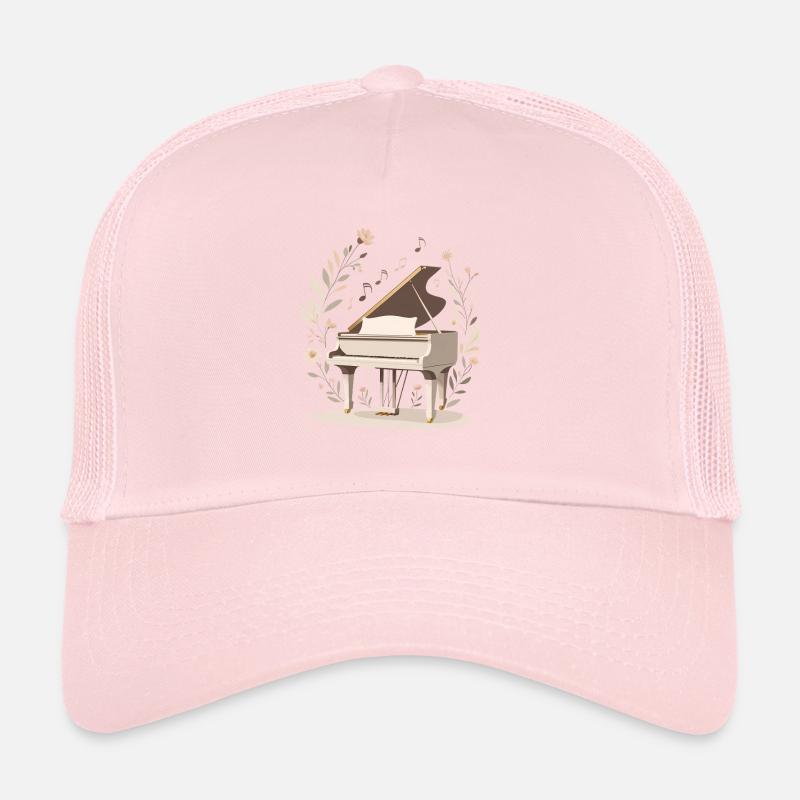 Sérénade au piano fleuri Casquette trucker 