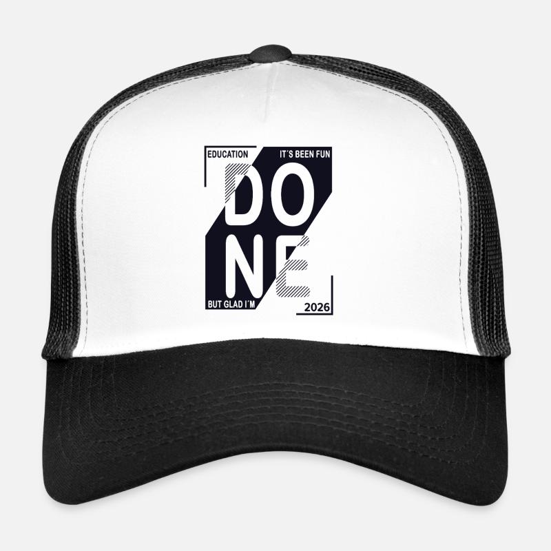 Terminé en 2026 – Formation terminée dans la conception Casquette trucker 