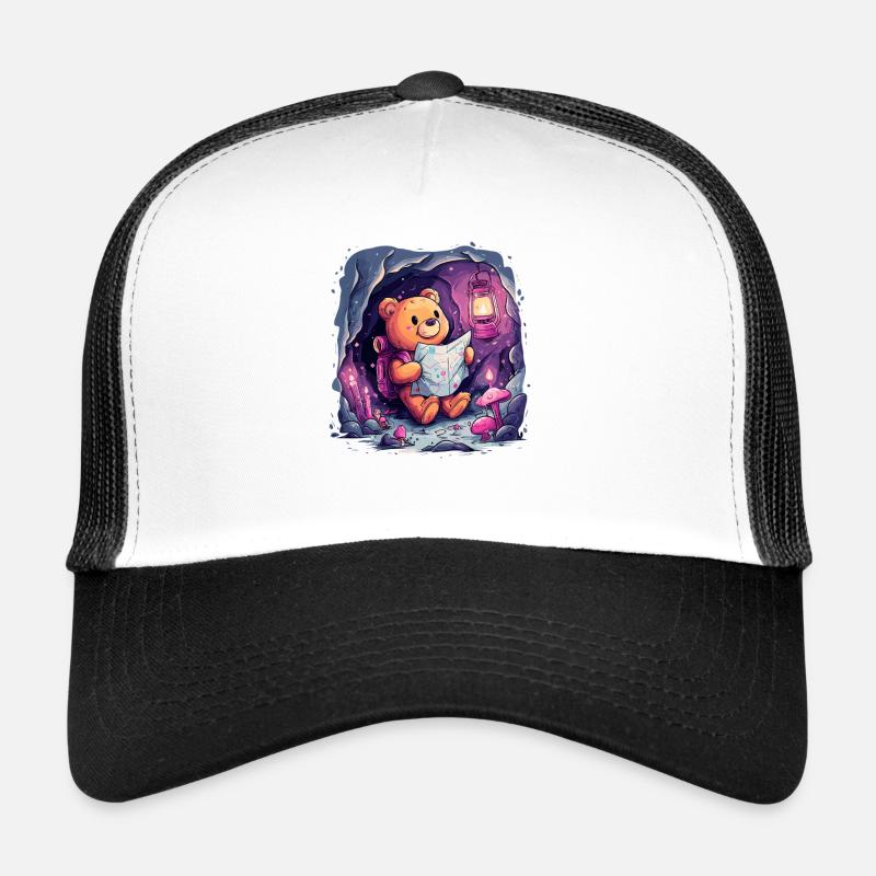 Teddy bear on a discovery tour Trucker Cap