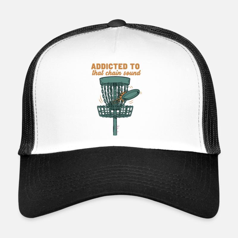 Accro à ce panier de disque de golf à son de chaîne Casquette trucker 