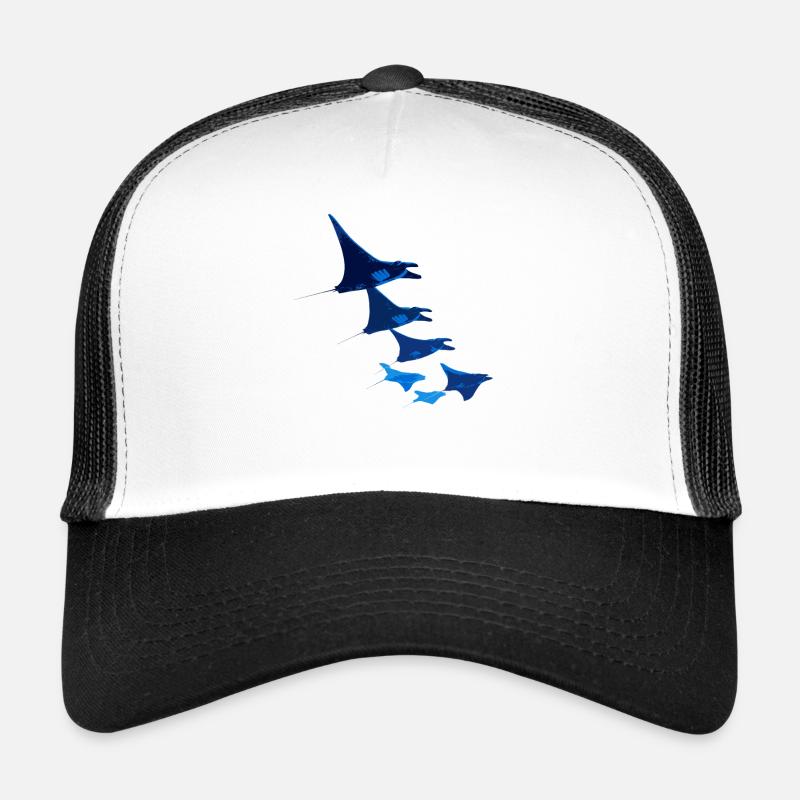 Manta Rochen Teufelsrochen Stachelrochen Taucher Trucker Cap