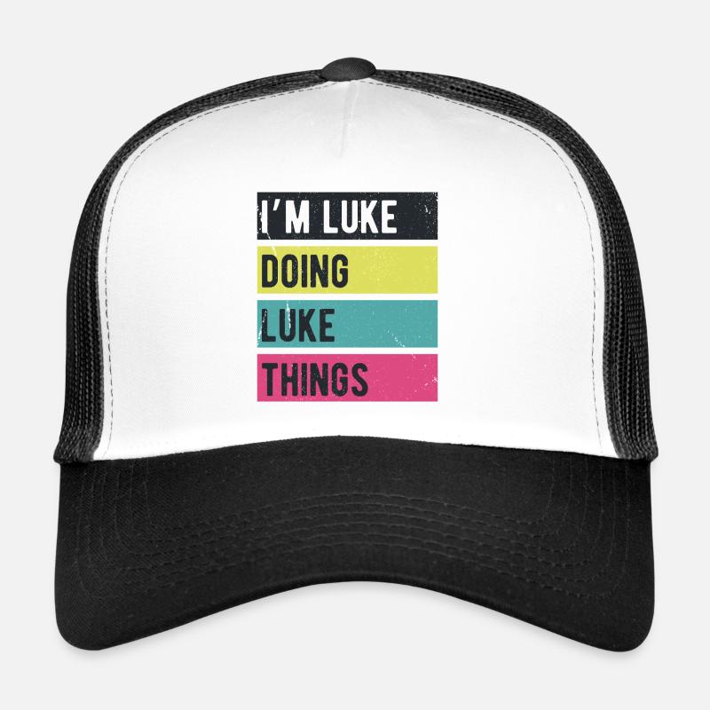 I’m Luke Doing Luke Things Retro Colors Trucker Cap