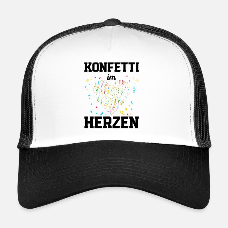 CONFETTIS DANS LE CŒUR – Carnaval Carnaval Party Spruc Casquette trucker 