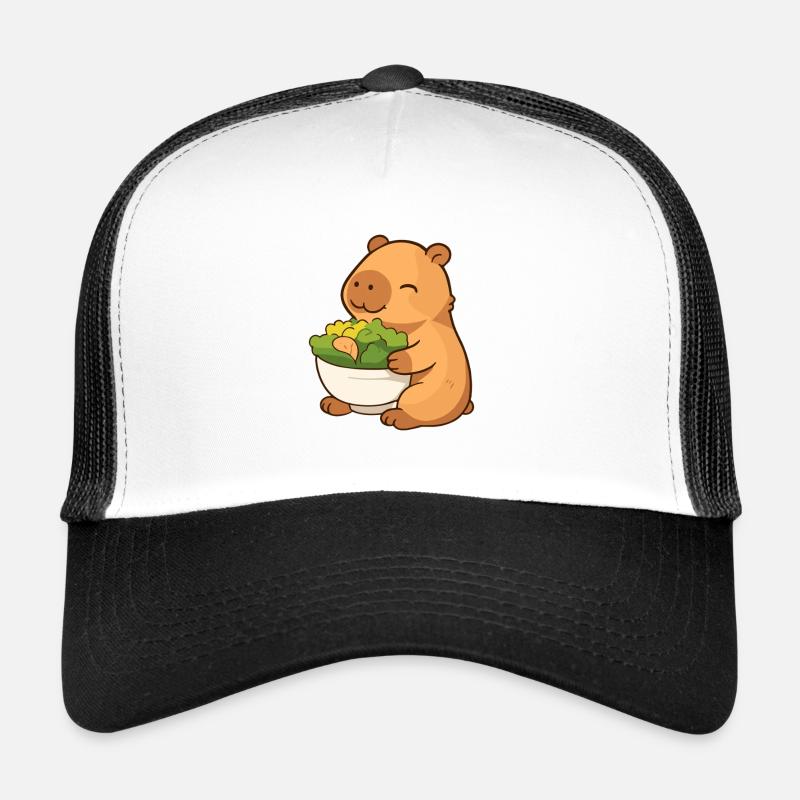 Capybara with salad – relaxed & cute Trucker Cap