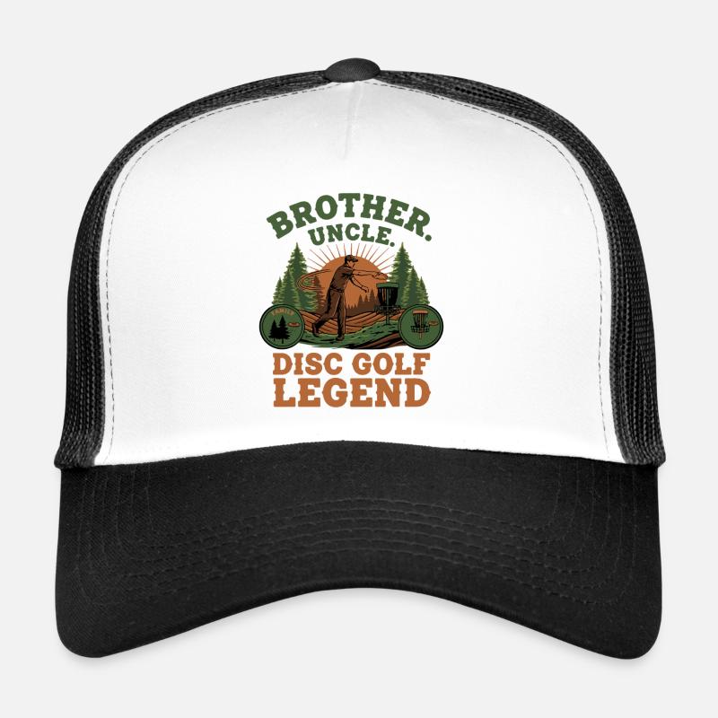 Brother Uncle Disc Golf Legend Scenic Trucker Cap