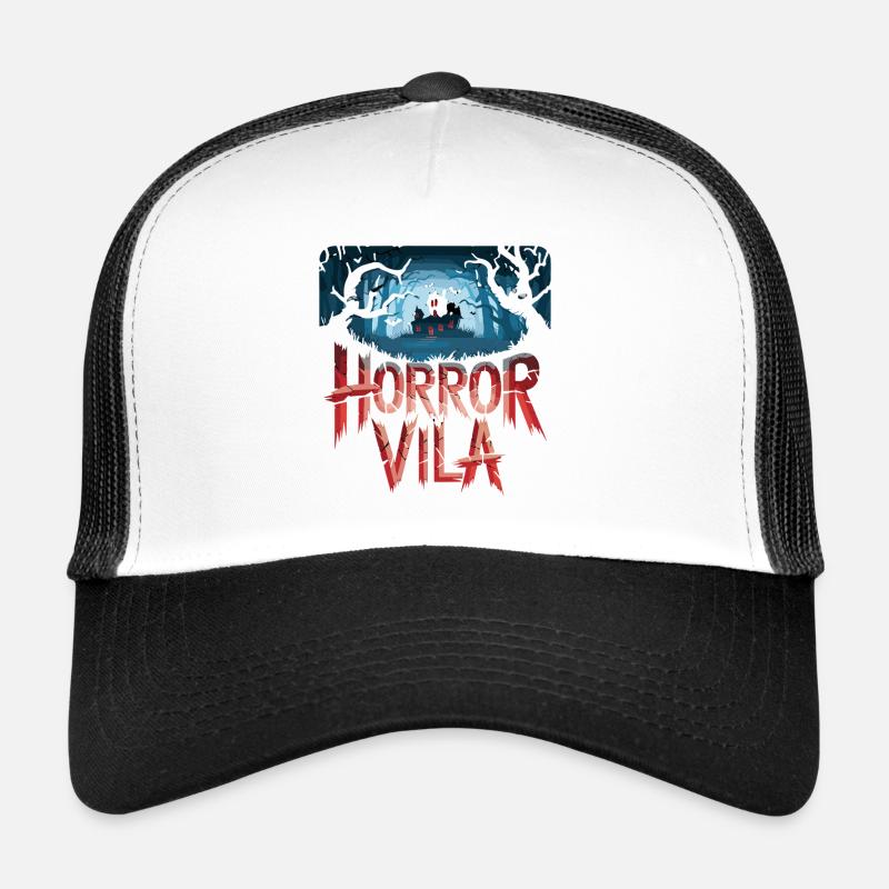  Horror Vila Spukhaus Nächtlicher Wald Gruselige Trucker Cap