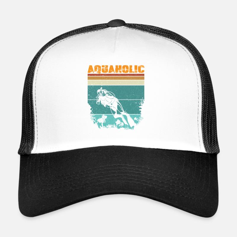 Dicton vintage du design rétro des plongeurs Casquette trucker 