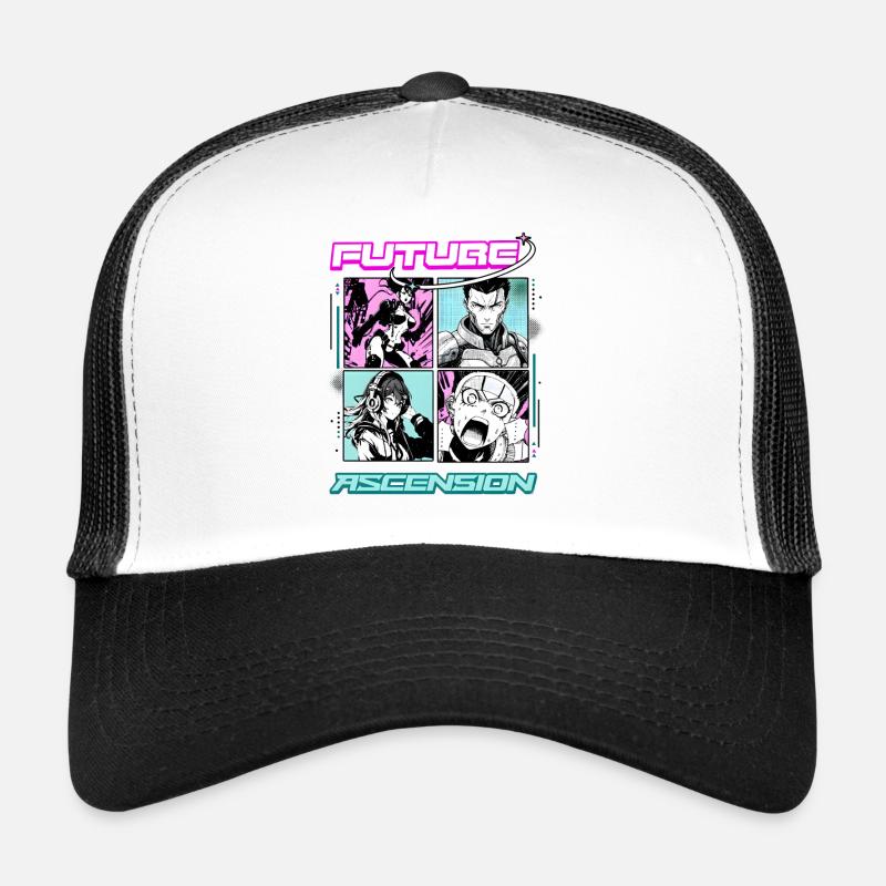Future Ascension Anime Manga Panel Comic Style Trucker Cap