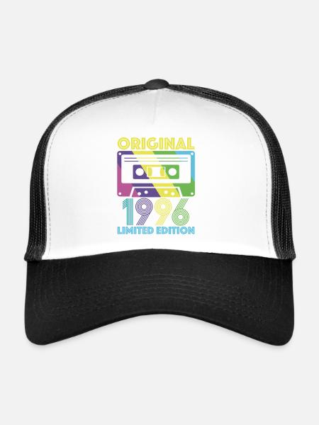 Original 1996 Cassette 30th Anniversary 30 Year Tee - Trucker Cap - white/black - Front