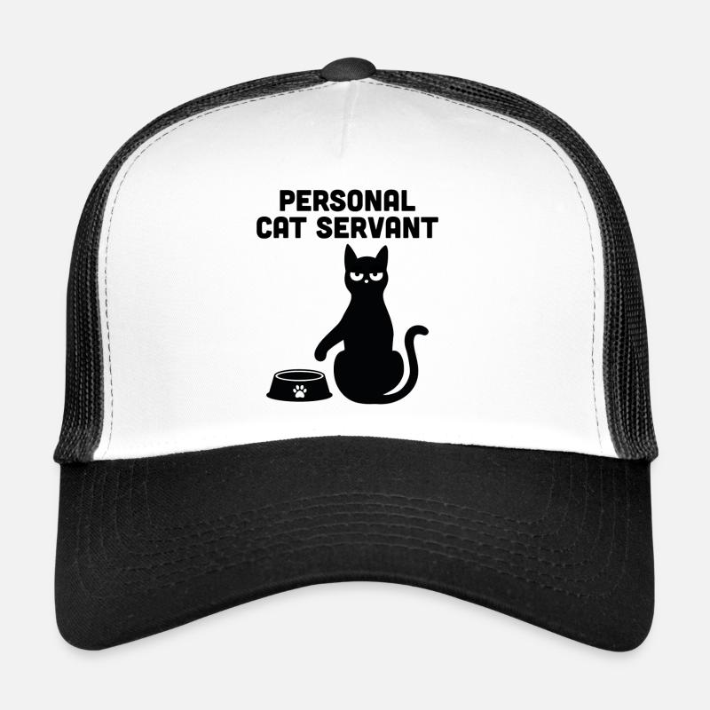 Serviteur Chat Personnel Casquette trucker 