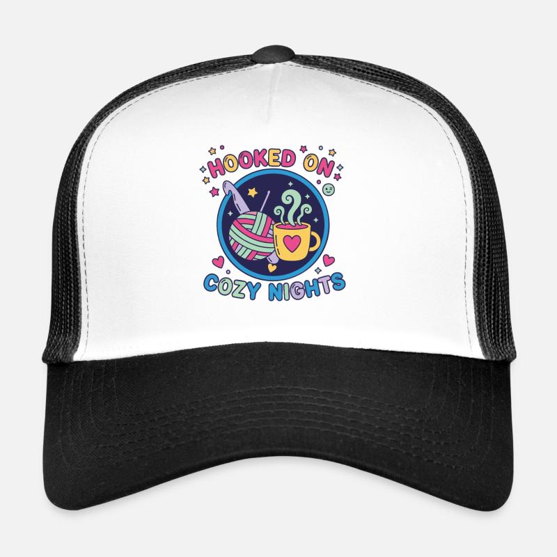 Accro aux nuits douillettes Amant du crochet Drôle Casquette trucker 