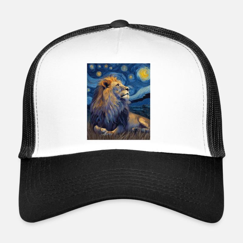 Lion Van Gogh Trucker Cap