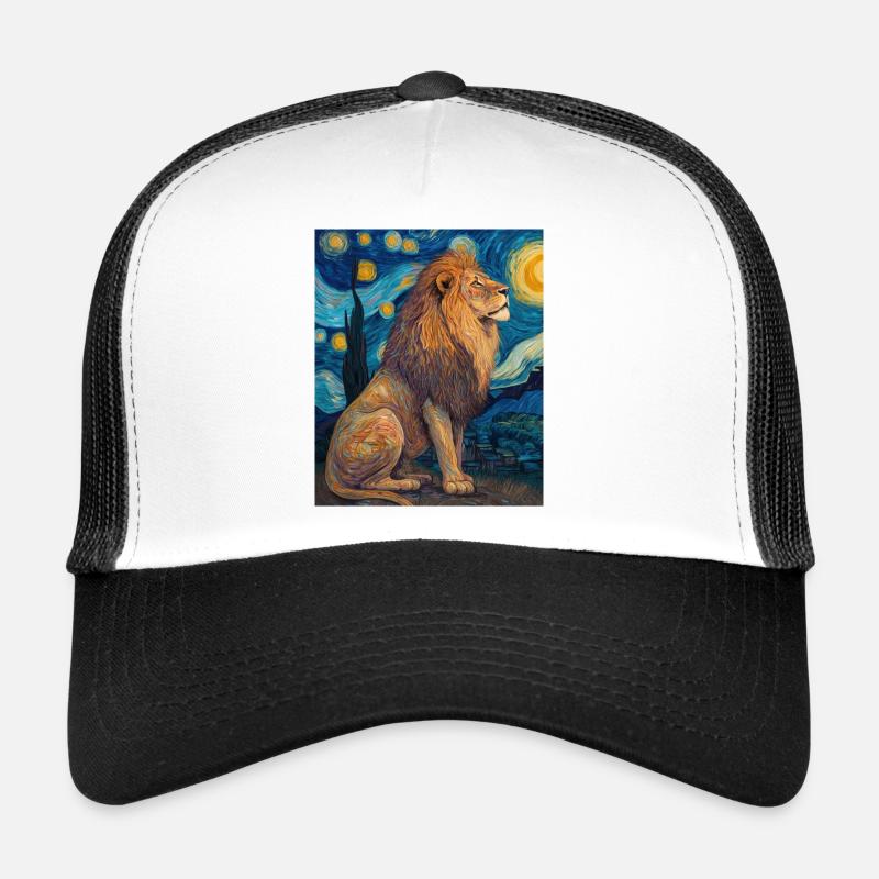 Lion Van Gogh Trucker Cap