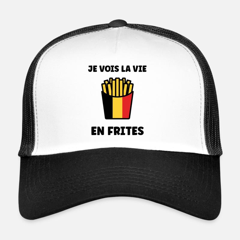Frites Belges Drapeau Graphic Casquette trucker 