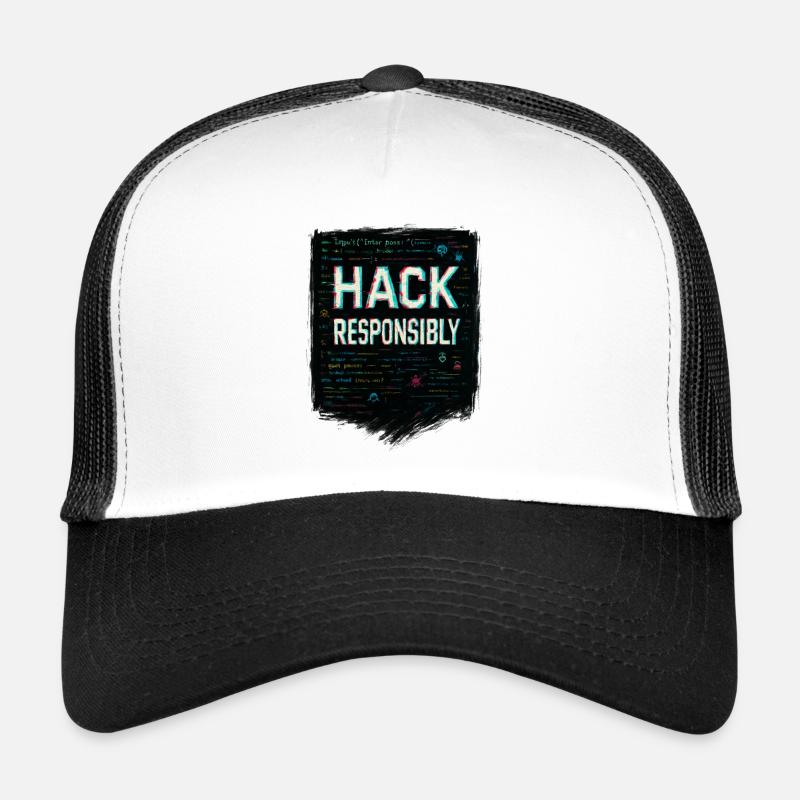 Cybersécurité : Hack Responsibility Casquette trucker 