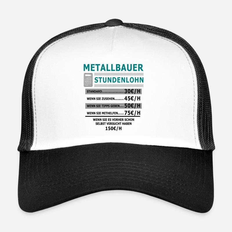 Welders Metal workers Hourly wages Welding Trucker Cap