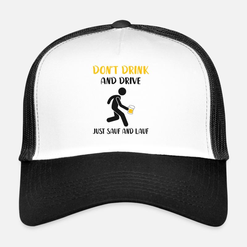 Drinking and running Trucker Cap
