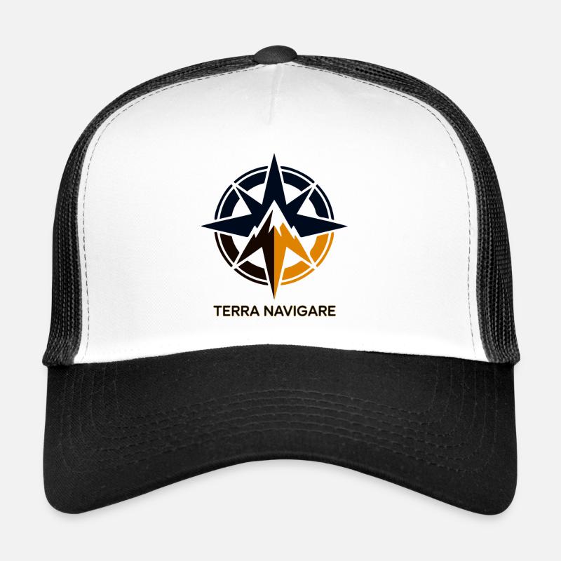 Logo de la boussole étoilée Terra Navigare Casquette trucker 