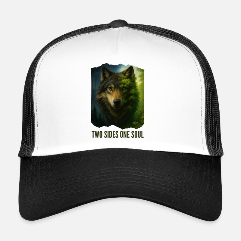 The Two Faces of the Wolf Trucker Cap