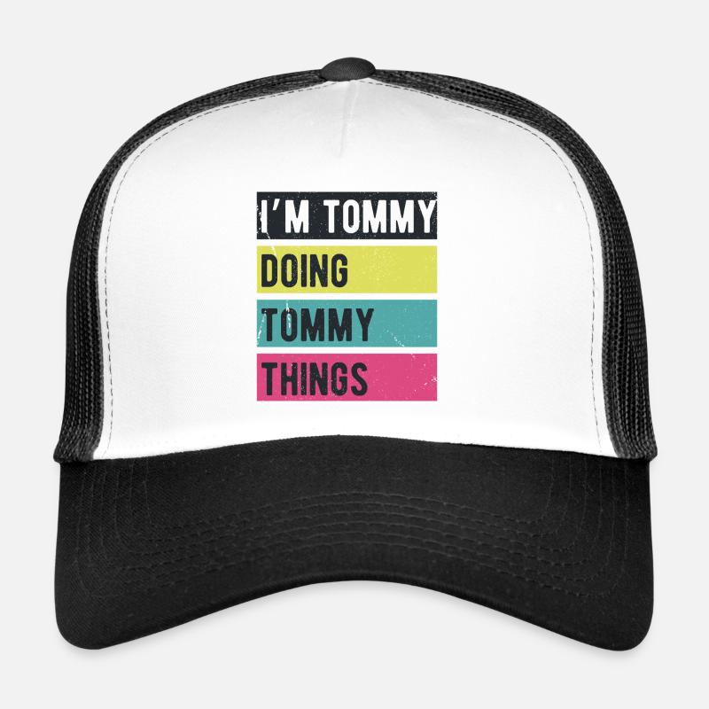 I’m Tommy Doing Tommy Things Retro Colors Trucker Cap