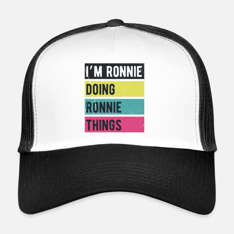 I’m Ronnie Doing Ronnie Things Retro Colors Trucker Cap
