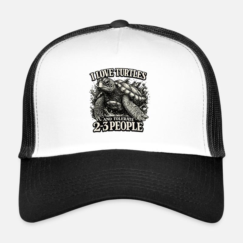 I Love Turtles - Lustiger Schildkröten Spruch Trucker Cap
