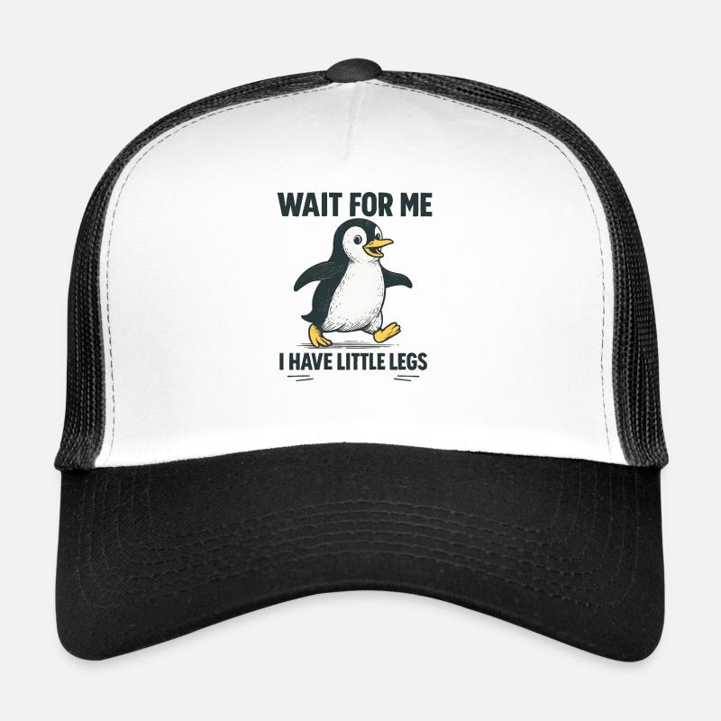 Penguin Saying Humor Meme Funny Gift Idea Trucker Cap
