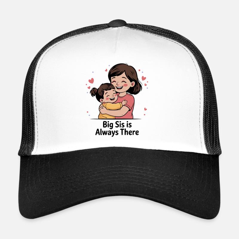 Tender Big Sister Embrace - Trucker Cap - white/black