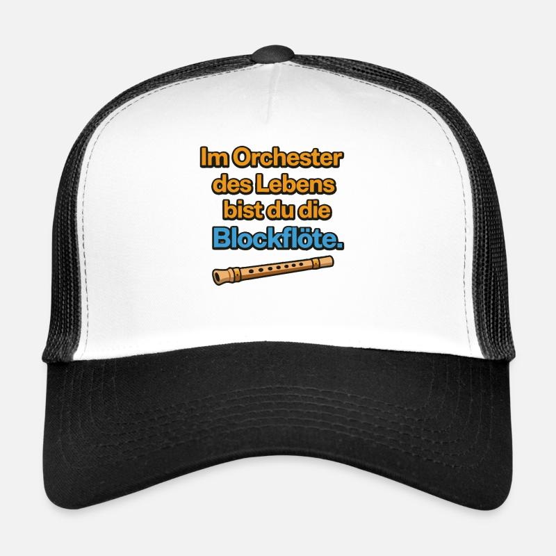 Orchester des Lebens Blockflöte Design Trucker Cap