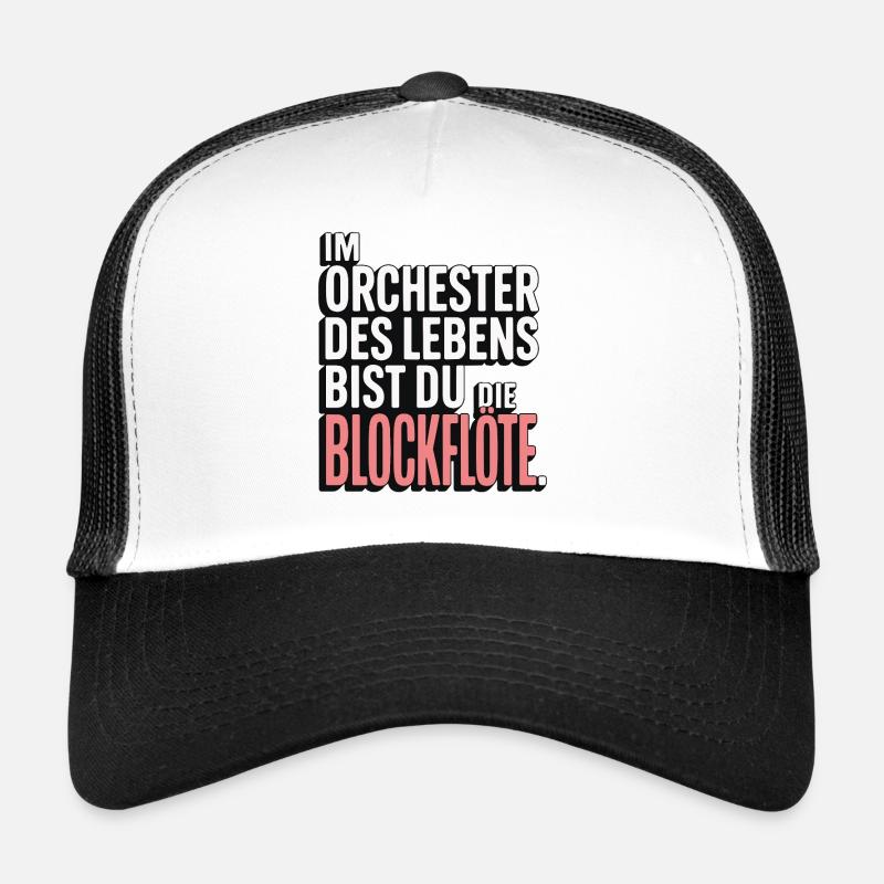 Orchester des Lebens Blockflöte Design Trucker Cap
